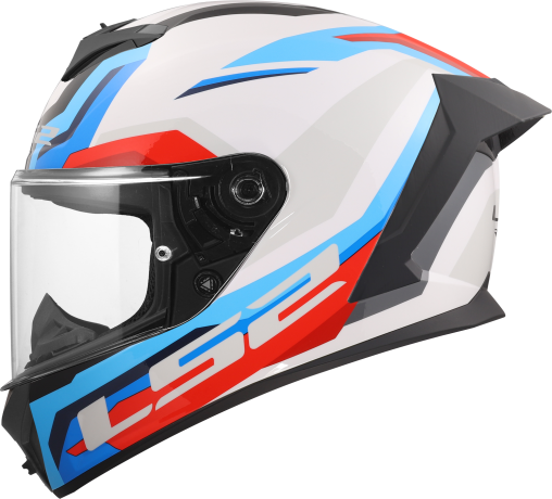 LS2 FF820 RAPID III HYPER WHITE BLUE RED