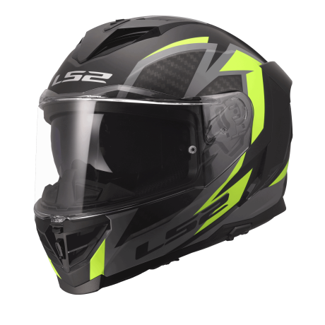 LS2 FF818 STORM III DYNAMO BLACK H-V YELLOW